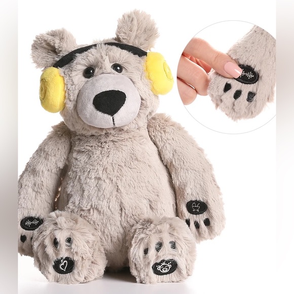 Alex Kate Lulla Bear Sleep Soother White Noise Heartbeat Womb Sound Cry Sensor - Picture 1 of 14